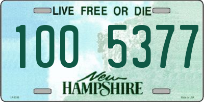 NH license plate 1005377