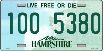 NH license plate 1005380