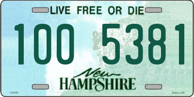 NH license plate 1005381