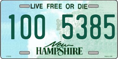 NH license plate 1005385