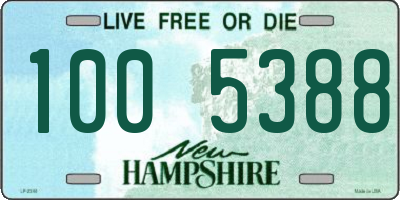 NH license plate 1005388