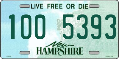 NH license plate 1005393