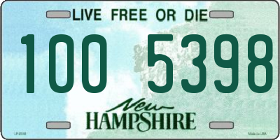 NH license plate 1005398