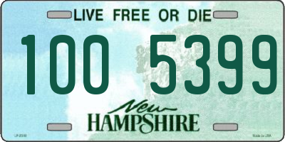 NH license plate 1005399