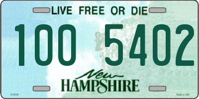 NH license plate 1005402