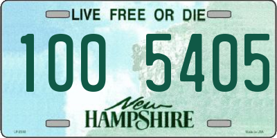 NH license plate 1005405