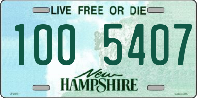 NH license plate 1005407