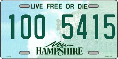 NH license plate 1005415