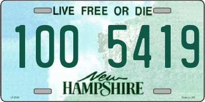 NH license plate 1005419