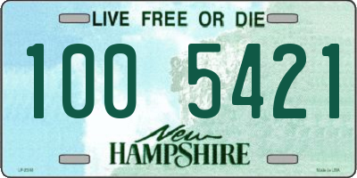 NH license plate 1005421
