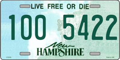 NH license plate 1005422