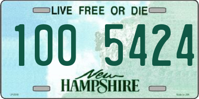 NH license plate 1005424