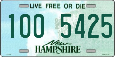 NH license plate 1005425