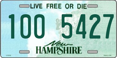 NH license plate 1005427