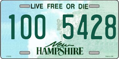 NH license plate 1005428