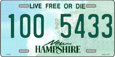 NH license plate 1005433