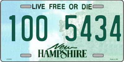 NH license plate 1005434