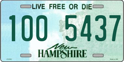 NH license plate 1005437