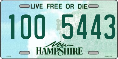 NH license plate 1005443