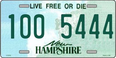 NH license plate 1005444