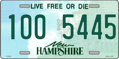 NH license plate 1005445
