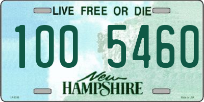 NH license plate 1005460