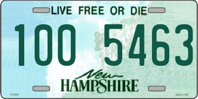 NH license plate 1005463