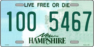 NH license plate 1005467