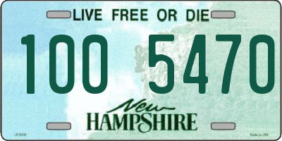 NH license plate 1005470