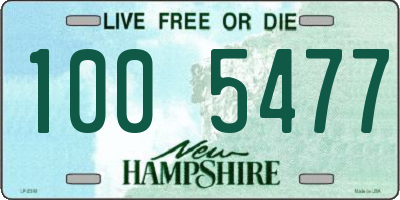 NH license plate 1005477