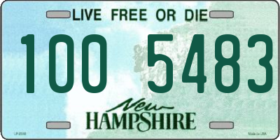 NH license plate 1005483