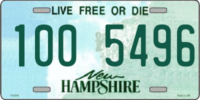 NH license plate 1005496