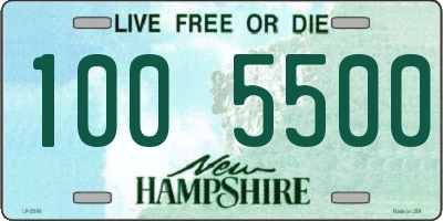 NH license plate 1005500