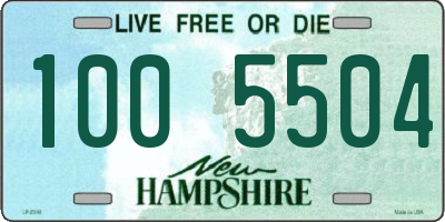 NH license plate 1005504