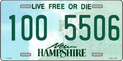 NH license plate 1005506