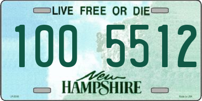 NH license plate 1005512