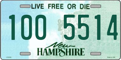 NH license plate 1005514