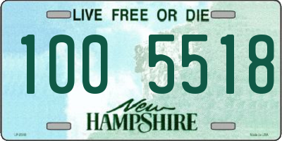 NH license plate 1005518