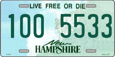 NH license plate 1005533