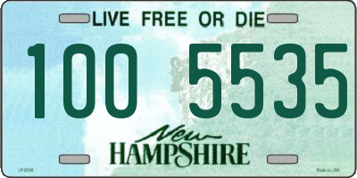 NH license plate 1005535