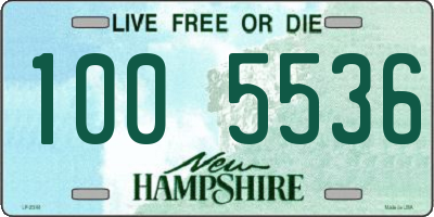 NH license plate 1005536