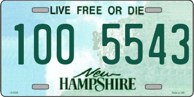 NH license plate 1005543