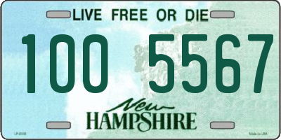 NH license plate 1005567