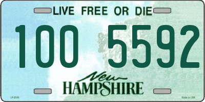 NH license plate 1005592