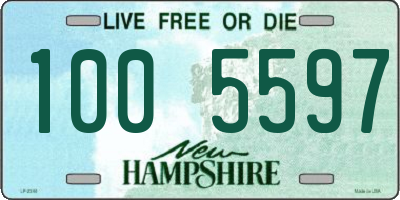 NH license plate 1005597