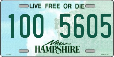 NH license plate 1005605