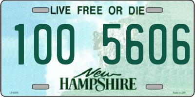 NH license plate 1005606