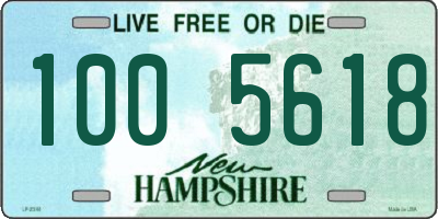 NH license plate 1005618