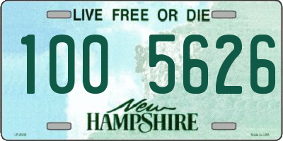 NH license plate 1005626