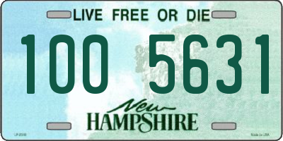 NH license plate 1005631